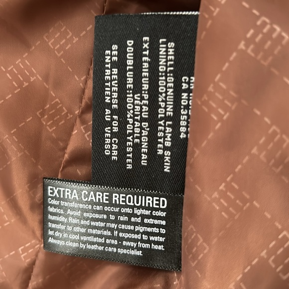 Brand New Cole Haan Genuine Lamb Skin jacket - Picture 2 of 4